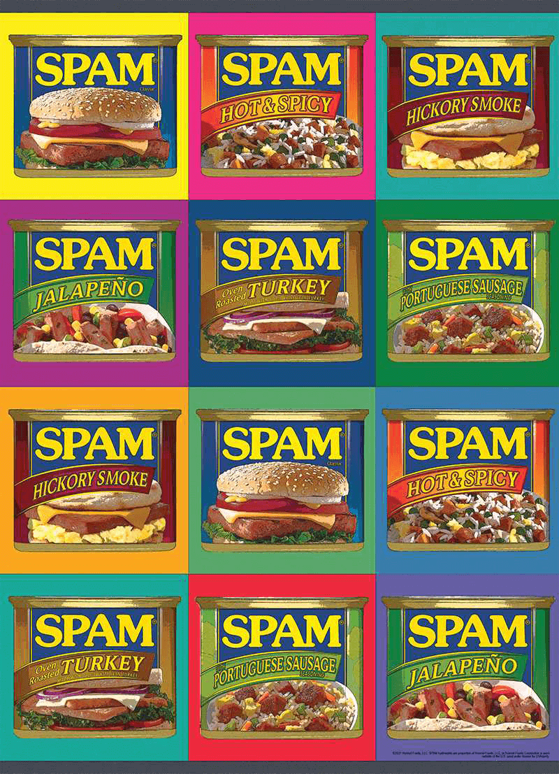 Puzzle (1000pc) SPAM : Sizzle. Pork. And. Mmm.