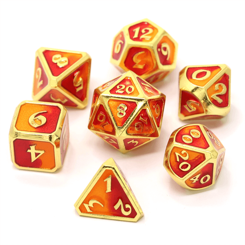 Dice 7-set Metal Mythica (16mm) Spellbinder Phoenix