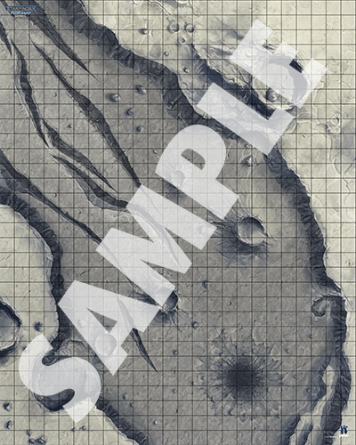 Battlemap Starfinder Flip Mat : Asteroid