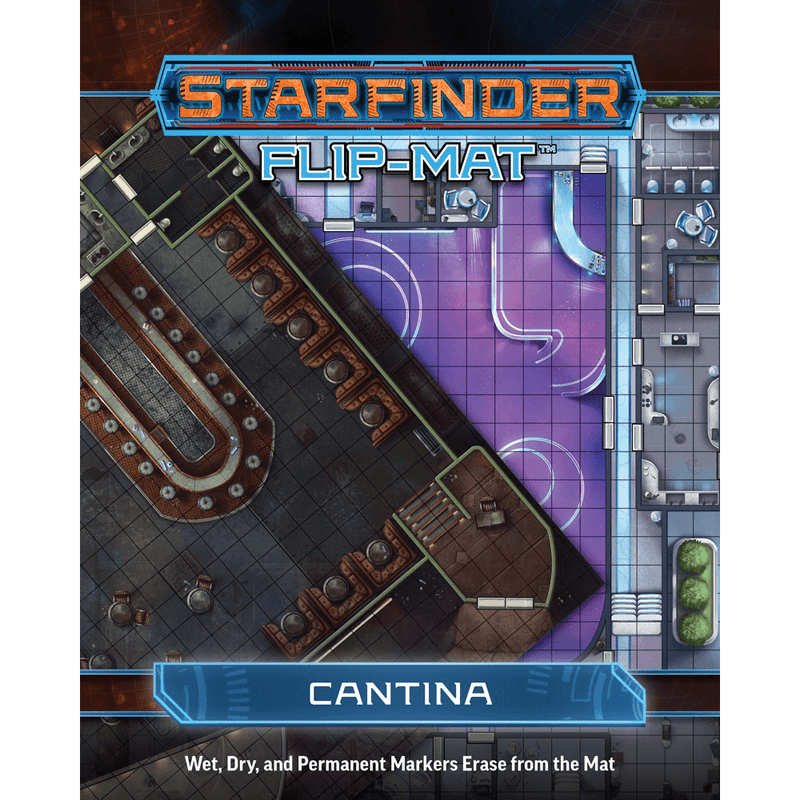 Battlemap Starfinder Flip Mat : Cantina