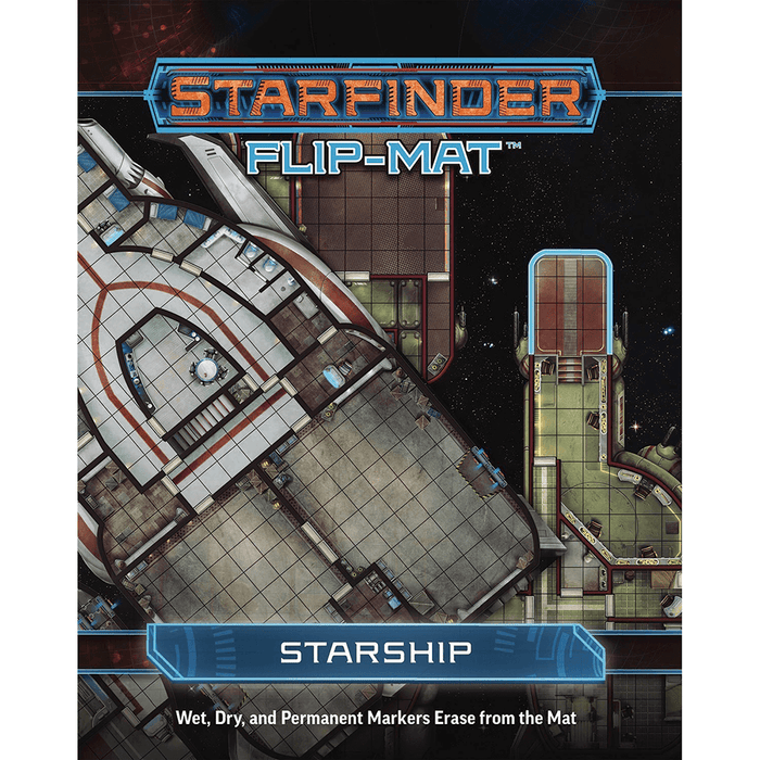Battlemap Starfinder Flip Mat : Starship