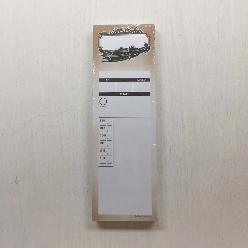 Stat Trackers (50ct) Blank 5e Monsters