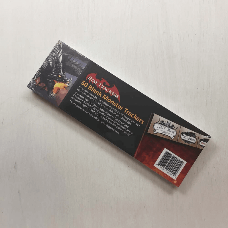Stat Trackers (50ct) Blank 5e Monsters