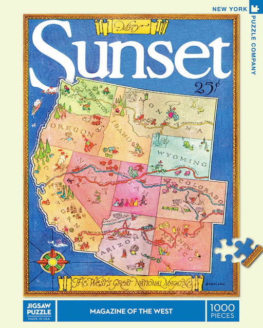 Puzzle (1000pc) Sunset : Magazine of the West