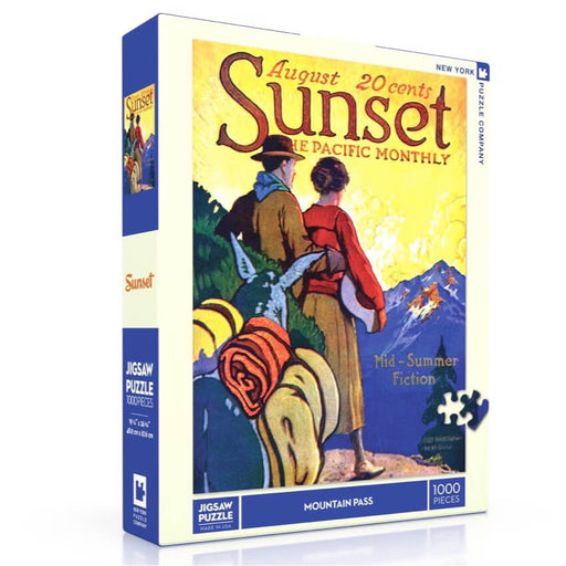 Puzzle (1000pc) Sunset : Mountain Pass