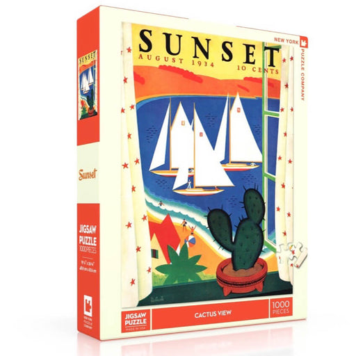 Puzzle (1000pc) Sunset : Succulent View