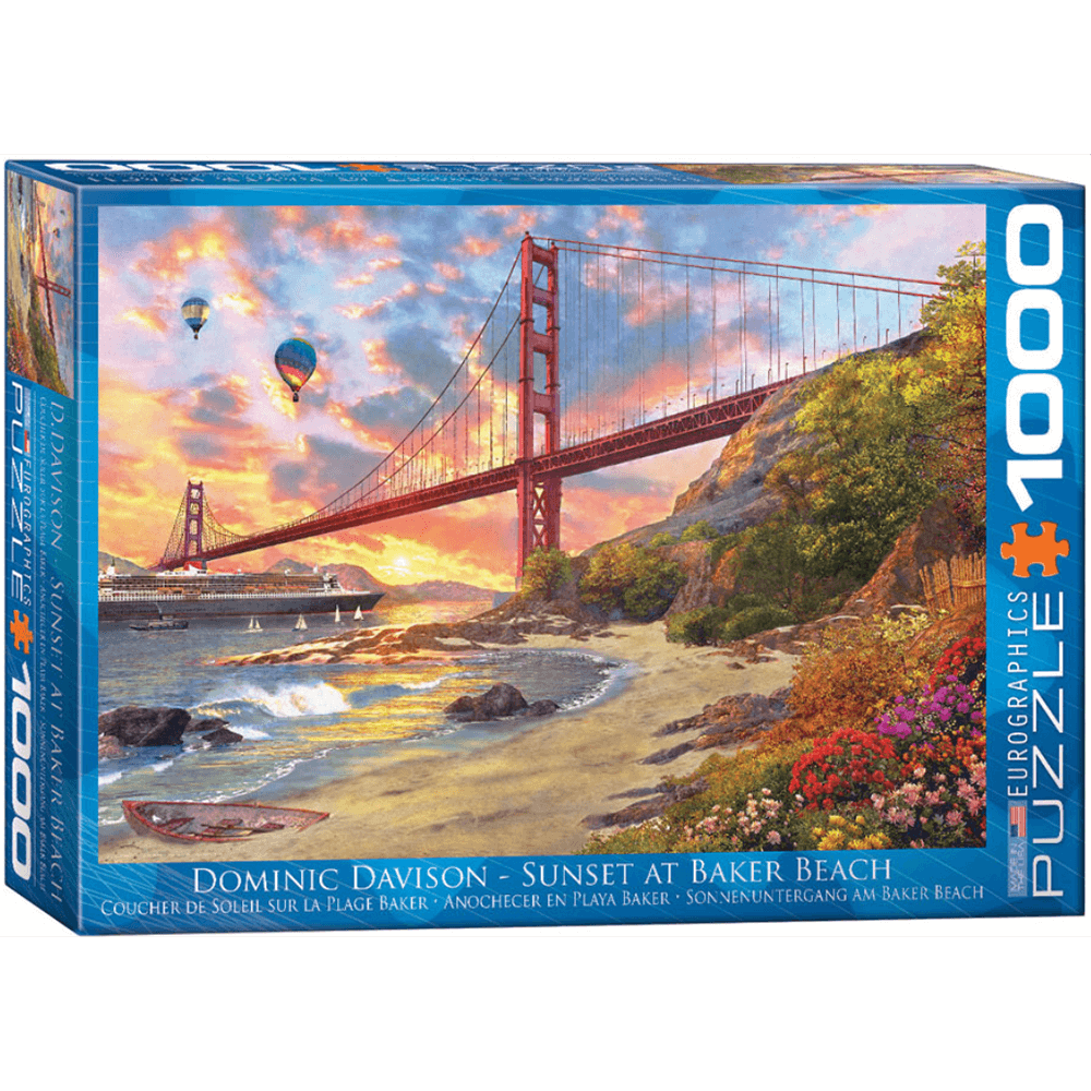 Puzzle (1000pc) Artist Series : Sunset at Baker Beach
