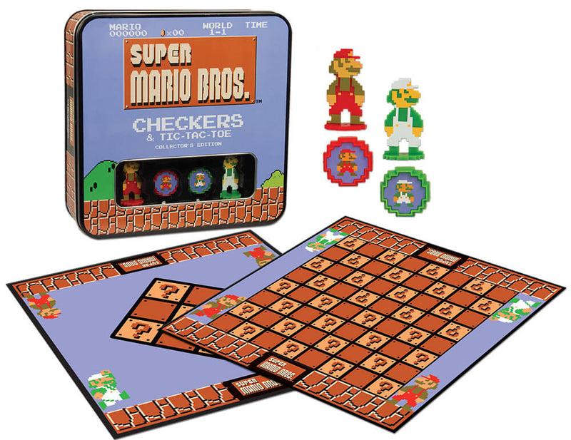 Super Mario Bros. Checkers & Tic Tac Toe