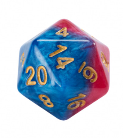 Dice 7-set Superdice (16mm) Blue / Red