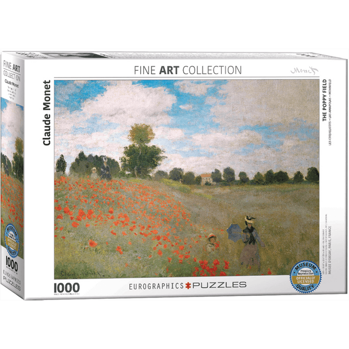 Puzzle (1000pc) Fine Art : The Poppy Field