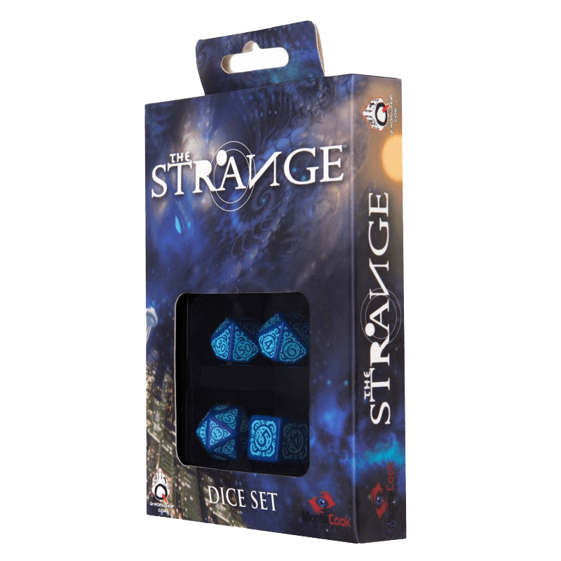 Dice 4-Set The Strange (16mm) Blue / Light Blue