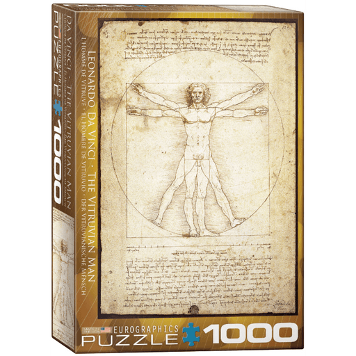 Puzzle (1000pc) History : The Vitruvian Man