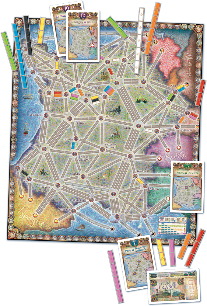 Ticket to Ride Expansion : France & Old West