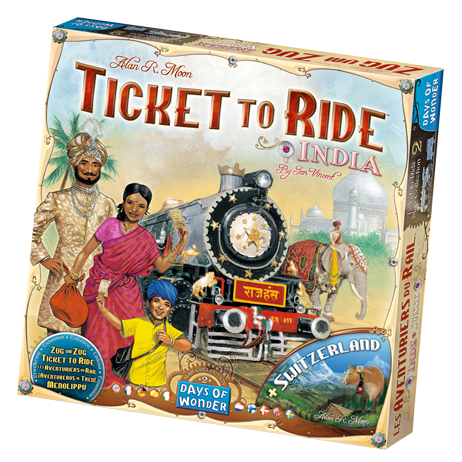 Ticket to Ride Expansion : India & Switzerland