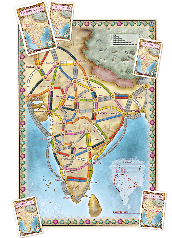 Ticket to Ride Expansion : India & Switzerland