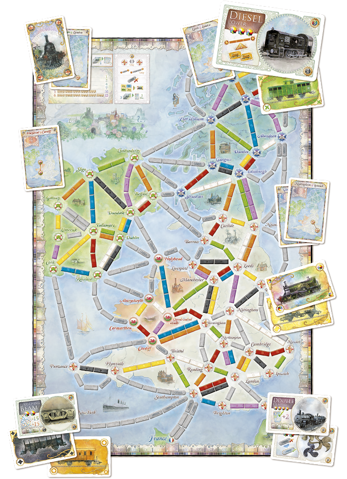 Ticket to Ride Expansion : United Kingdom & Pennsylvania