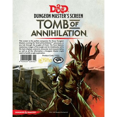 D&D (5e) Tomb of Annihilation : DM Screen