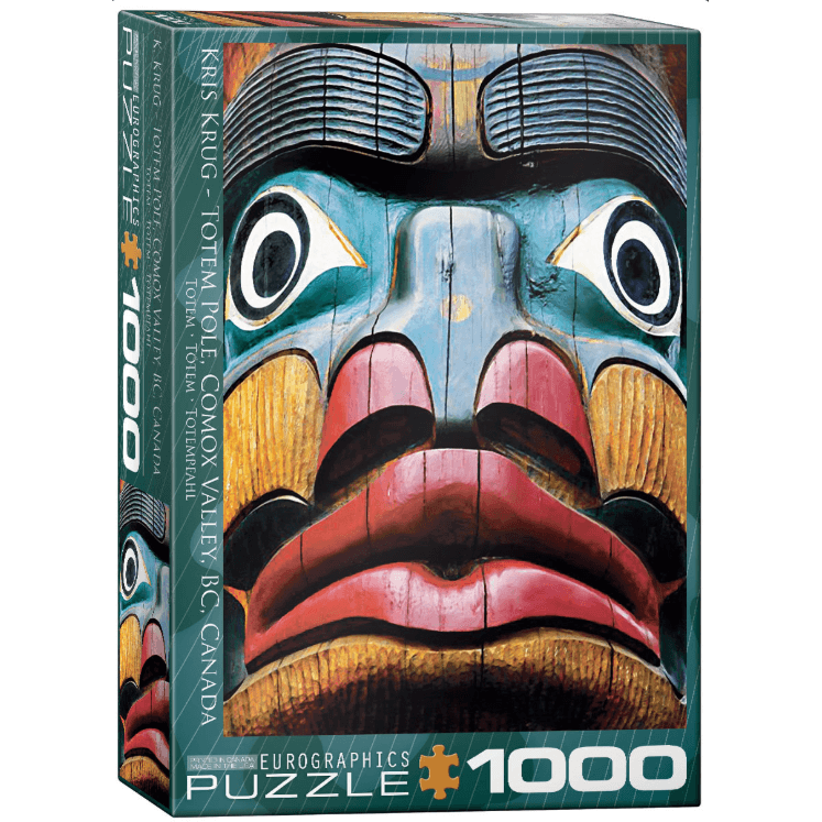 Puzzle (1000pc) Fine Art : Totem Pole Comox Valley BC