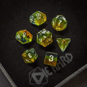 Dice 7-set Translucent Gradient (16mm) Sunrise