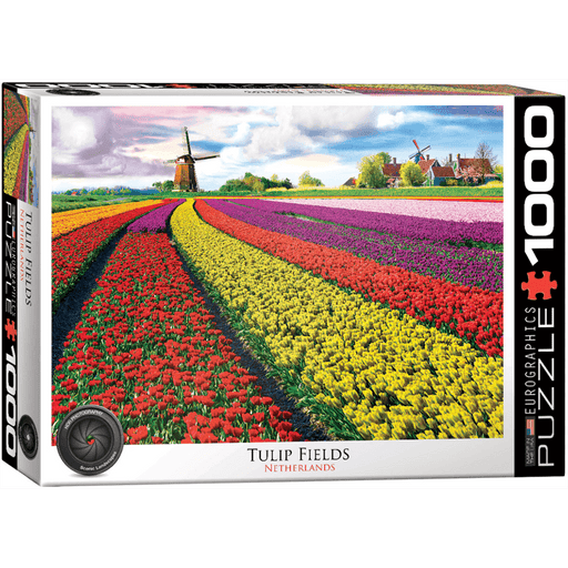 Puzzle (1000pc) HDR Photography : Tulip Fields Netherlands
