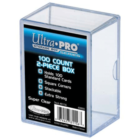Deck Box - UP 2 Piece Box (100ct) Clear