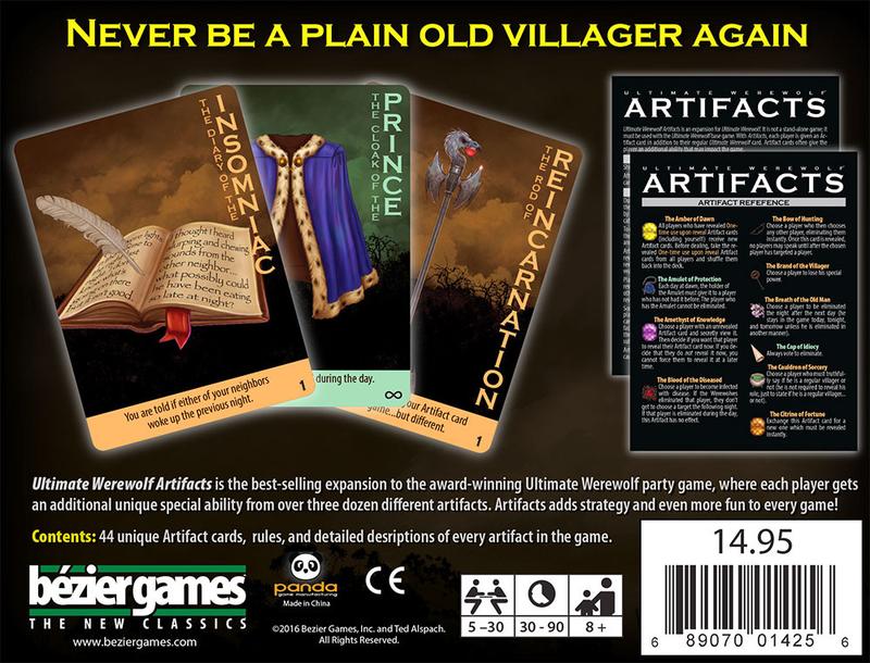 Ultimate Werewolf Expansion : Artifacts