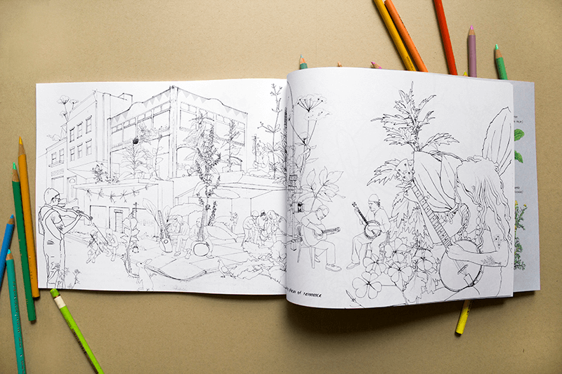 Coloring Book Urban Wild Activity