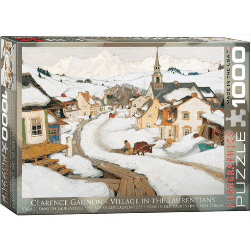 Puzzle (1000pc) Fine Art : Village in the Laurentians