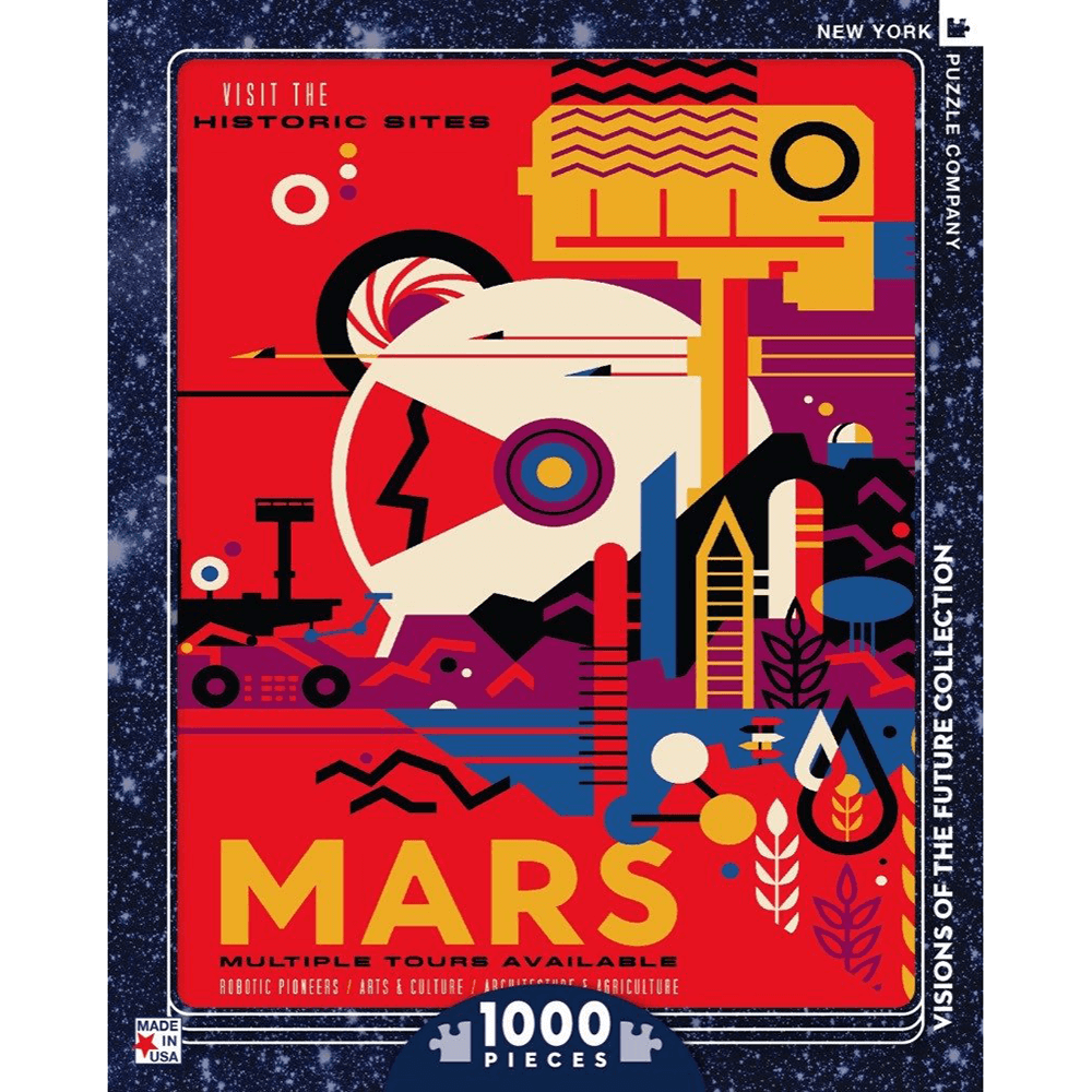 Puzzle (1000pc) Visions of the Future : Visit Mars