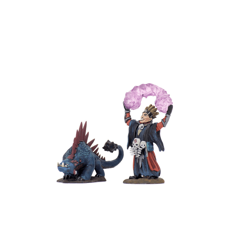 Mini - Wardlings : Boy Warlock and Lizard