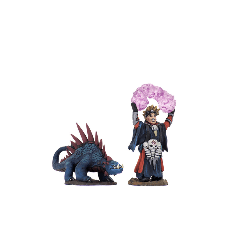 Mini - Wardlings : Boy Warlock and Lizard