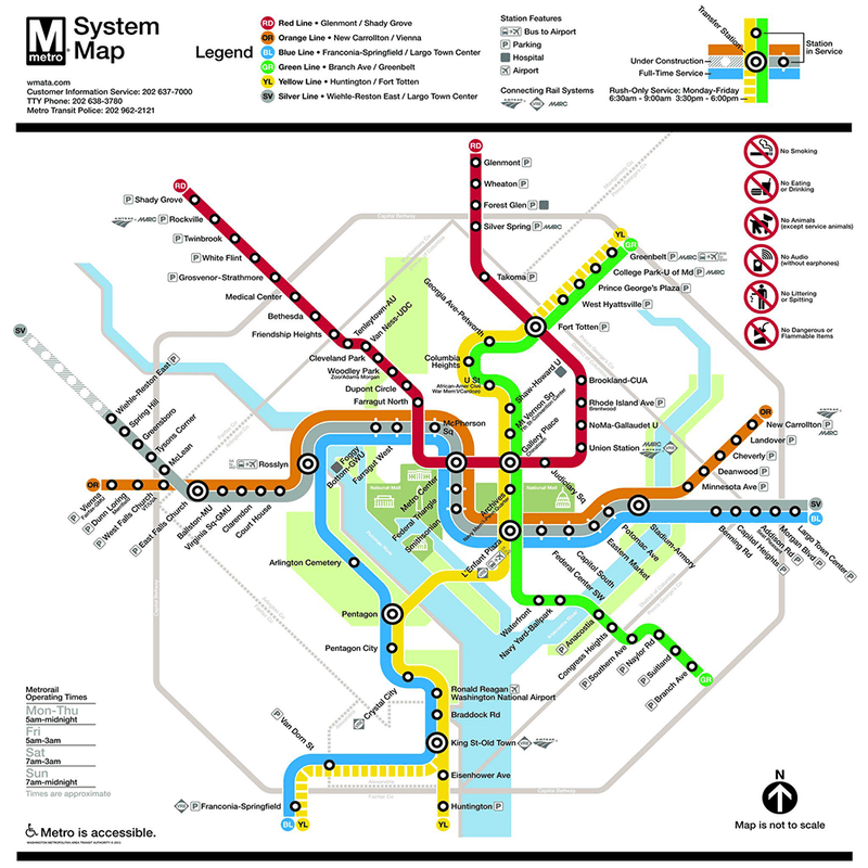 Puzzle (500pc) Map : Washington DC Metro System
