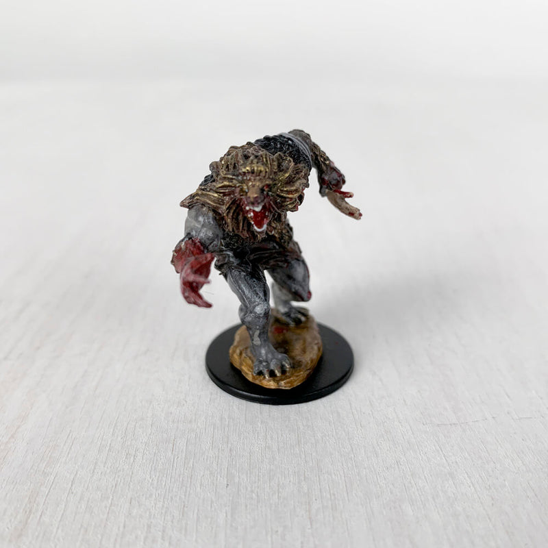 Pro Painted Miniature by Lauren Bilanko | Werewolf Manĝulo