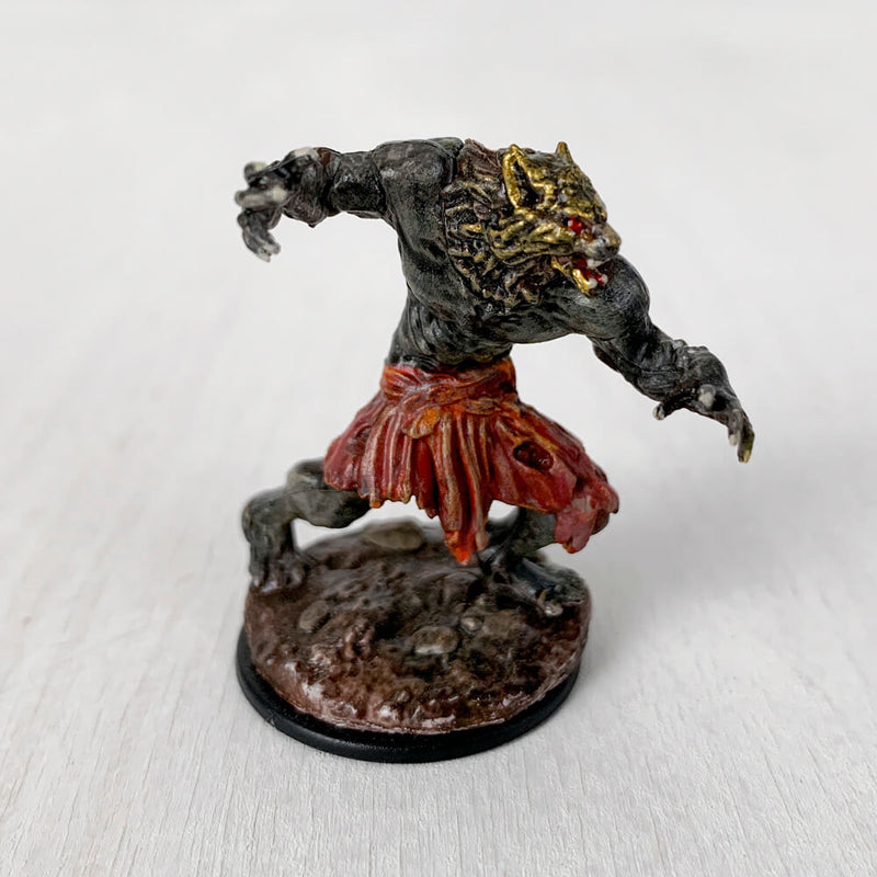 Pro Painted Miniature by Lauren Bilanko | Werewolf Ora