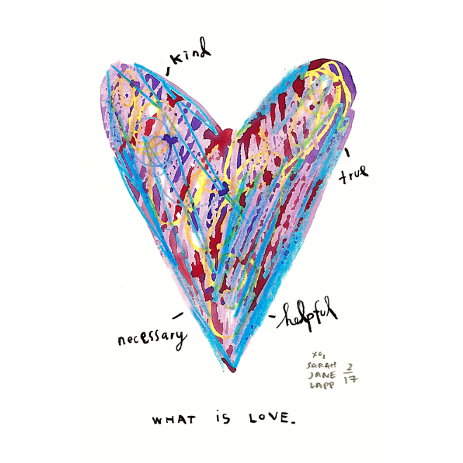 Greeting Card (5x7in) What is Love?