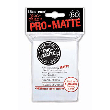 Sleeves Ultra Pro (50ct) Pro Matte : White