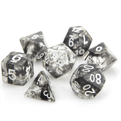 Dice 7-set Wisp (16mm) Black