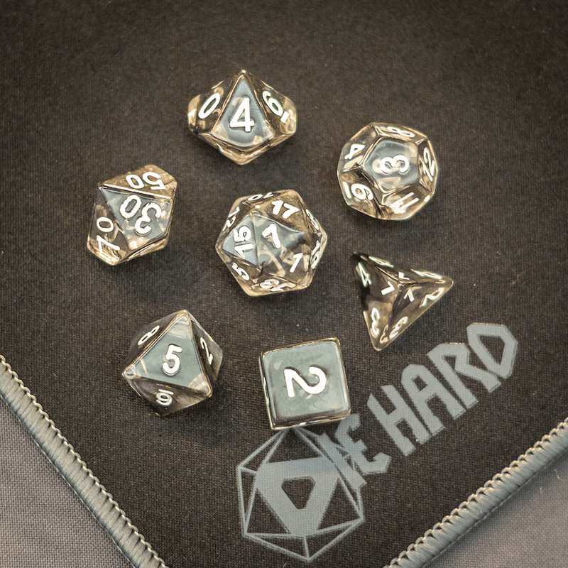 Dice 7-set Wisp (16mm) Black