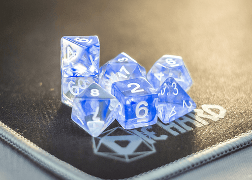 Dice 7-set Wisp (16mm) Blue