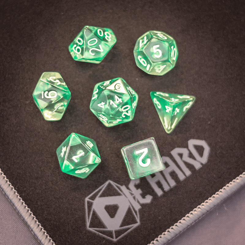 Dice 7-set Wisp (16mm) Green