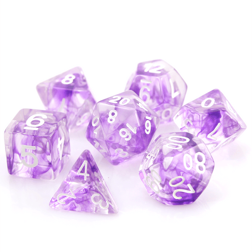 Dice 7-set Wisp (16mm) Purple