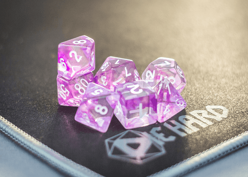 Dice 7-set Wisp (16mm) Purple