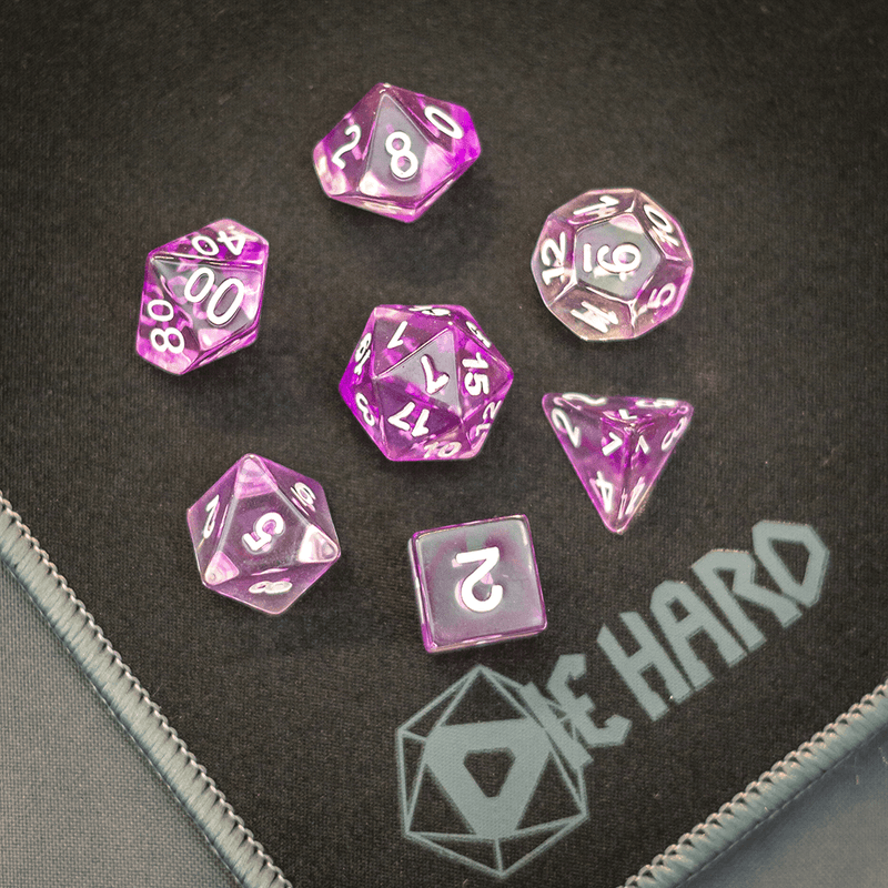 Dice 7-set Wisp (16mm) Purple