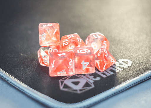 Dice 7-set Wisp (16mm) Red