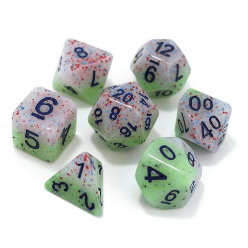 Dice 7-Set Flake (16mm) Witch's Robe