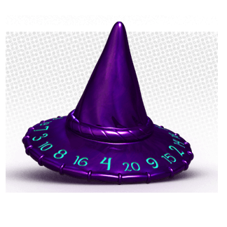 Polyhedral Dice d20 Wizard Hat