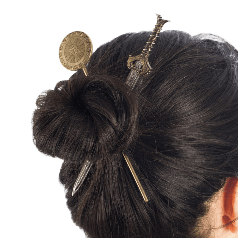 Wonder Woman Hair Sticks : Sword & Shield