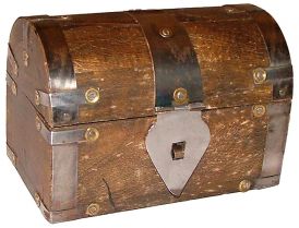 Wood Box (3in) Treasure Chest