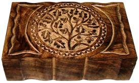 Wood Box (9x6in) Tree of Life