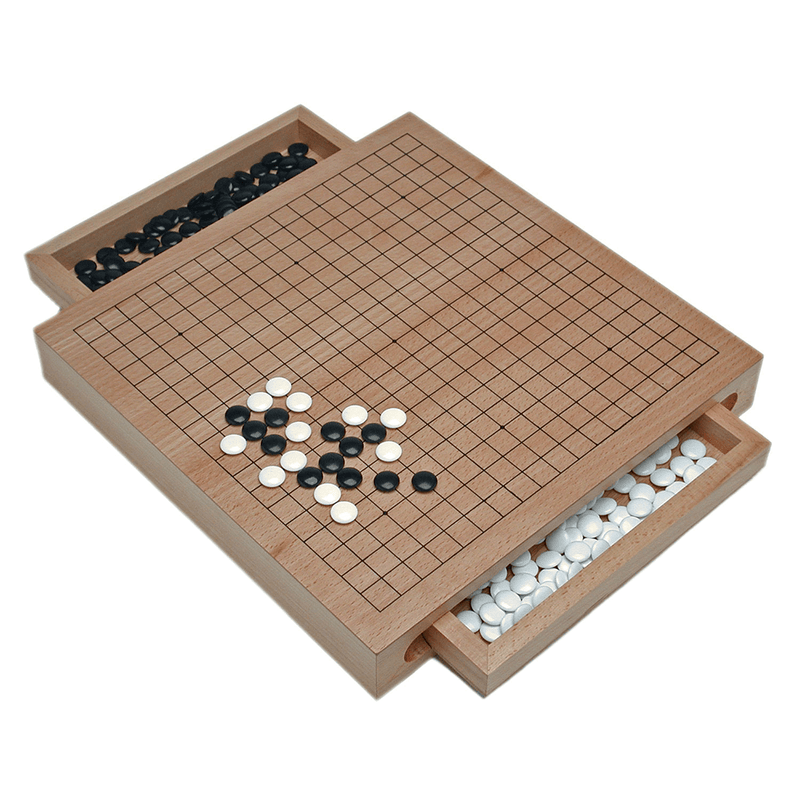 GO Game Set WE (12in) Wood w/ Drawers